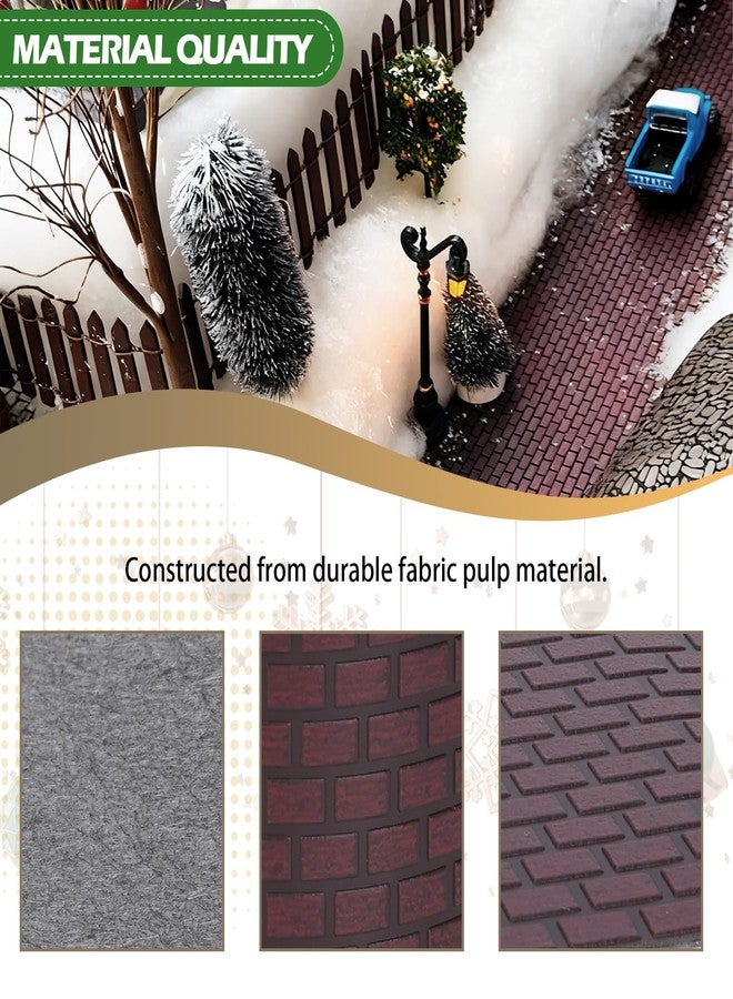 Verplexter Village Brick Street Accessory, Decorative Holiday Building Material, for dept 56 Village Product Accessories, Brown 0.2"x 4.75"x 48" - Image 3
